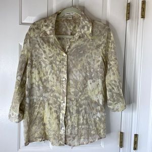 Coldwater Creek 3/4 Sleeve Cotton Button Down 16